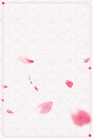 简约粉红色边框花瓣装饰女鞋子宣传海报背景